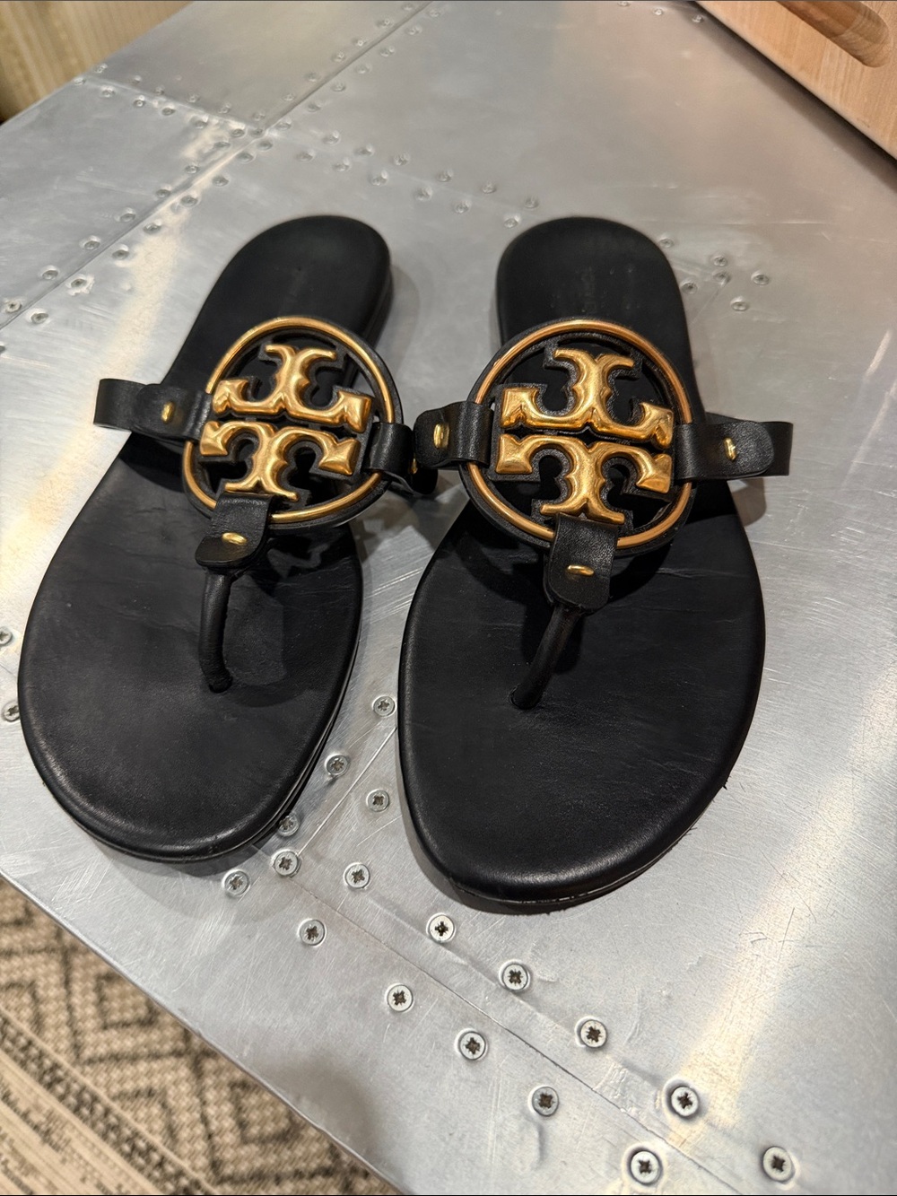 Tory Burch Miller Metal Double T Soft Sandals